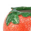 Floristik24 Middelhavs dekorativ oransje vase blomsterpotte keramikk Ø9cm