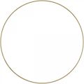 Floristik24 Metallring dekorativ ring Scandi ring dekorativ hempe gull Ø30,5cm 6 stk