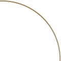 Floristik24 Metallring dekorring Scandi ring deco loop gull Ø30,5cm 6stk