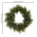 Mini kunstig adventskrans som ekte furunåler Ø22 cm | Floristik24.no