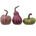 Mini gresskardekorasjon Grønne bær Høstdekorasjoner Assortert 7,5/9/11cm 3 stk. | Floristik24.no