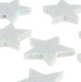 Floristik24 Mini glitter stjerne 2,5 cm hvit 48 stk