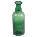 Floristik24 Minivase glassflaske vase blomstervase grønn Ø6cm H17cm