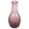 Floristik24 Mini Vase Lilla Glass Vase Blomster Vase Glass Diamanter Ø6cm H12cm