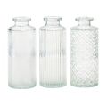 Floristik24 Minivaser glass dekorative flaskevaser Ø5cm H13cm 3stk