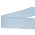 Floristik24 Dekorativt bånd gavebånd lyseblått bånd blå kant 25mm 3m