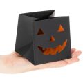 Papirpose med gresskaransikt, Halloween-dekorasjon 10 cm, 6 stk. | Floristik24.no