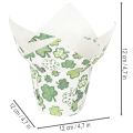Papirblomsterpotte med kløvermotiv, nyttårsdekorasjon, 12 cm, 12 stk. | Floristik24.no