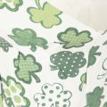 Papirblomsterpotte med kløvermotiv, nyttårsdekorasjon, 12 cm, 12 stk. | Floristik24.no