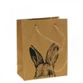 Floristik24 Gavepose påskepapirpose kaninbrun 12×6×15cm 8 stk