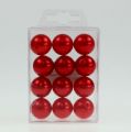 Floristik24 Deco perler Ø2cm rød 12p