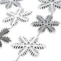 Floristik24 Dekorative krans snøfnugg sølv 270cm