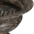 Plantekopp Kalk Antikk Look Sort Brun Ø20cm H15cm | Floristik24.no