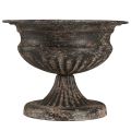 Plantekopp Kalk Antikk Look Sort Brun Ø20cm H15cm | Floristik24.no