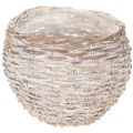 Floristik24 Rund vevd kurv, stor dekorativ kurv til planting, 23 cm