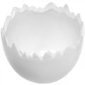 Floristik24 Plantepotte eggeskall hvit Ø12cm H9cm 2stk