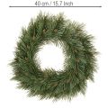 Kunstig krans av furukvistar med små kongler, 40 cm | Floristik24.no