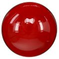 Floristik24 Dekorativ bolle rund rød Ø22cm H6,5cm