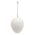 Floristik24 Plast egg maxi 20cm hvit for oppheng 3stk