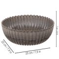 Rund, rillet skål, dekorativ beholder for blomsteroppsatser, 20 cm, 2 stk. | Floristik24.no