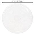 Dekorativ gjennomsiktig rund bolle med fot, 32 cm | Floristik24.no
