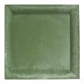 Floristik24 Plastplate grønn firkant 19,5 cm x 19,5 cm