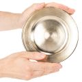 Små runde, blanke dekorative tallerkener, 17 cm, 6 stk. | Floristik24.no