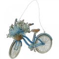Floristik24 Deco skilt tre sykkel sommer deco skilt for å henge blått, hvitt 31 × 25cm