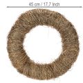 Vinrankekrans, ubehandlet, rund, naturlig krans for håndverk, 45 cm | Floristik24.no