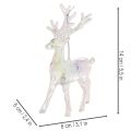 Akryl reinsdyrpynt til juletre, 14 cm, 4 stk. | Floristik24.no