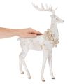 Dekorativ hjortefigur med kongledekorasjon til vinterdekorasjon, 49 cm | Floristik24.no