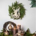 Floristik24 Reinsdyr til å henge, julepynt, hjortehode, metallanheng gylden antikk look H23cm 2stk