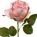 Floristik24 Deco rosa rosa, blomsterdekor, kunstrose L74cm Ø7cm