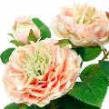 Floristik24 Dekorativ rose i potte, romantiske silkeblomster, rosa peon