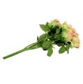 Floristik24 Kunstig rosebusk grønn, rosa 55cm