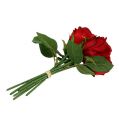 Floristik24 Bukett med roser rød 25cm