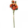 Floristik24 Bukett roser kunstige roser silke blomster oransje 53cm haug