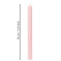 Rustikke lys Koniske lys ensfarget rosa 350/28 mm 4 stk | Floristik24.no
