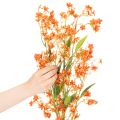 Kunstig blomst orkidegren oransje filigran romdekorasjon 110 cm 3 stk | Floristik24.no