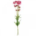 Floristik24 Kunstig blomsterdekorasjon, skabb kunstig blomst rosa 64cm bunt med 3 stk