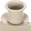 Lysestake med 4 holdere, moderne adventskrans, beige, 15 cm | Floristik24.no