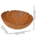 Rund metallskål med rusteffekt, teksturert overflate, 20 cm | Floristik24.no