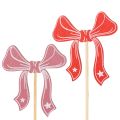 Floristik24 Dekorative sløyfeblomsterpinner 32 cm 12 stk
