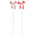 Dekorative sløyfeblomsterpinner 32 cm 12 stk | Floristik24.no
