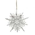 Floristik24 Snowflake 3D effekt hvit 16cm x 15,5cm 2stk