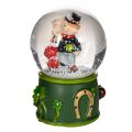 Snøkule med lykkebringer og skorsteinsfeierfigur, 4 cm, 3 stk. | Floristik24.no