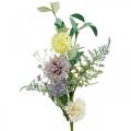 Floristik24 En haug med silkeblomster, sommerpynt, krysantemum og globustistel, kunstige blomster L50cm