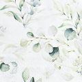 Floristik24 Servietter eukalyptus dekorativ borddekorasjon hvit 25x25cm 20stk