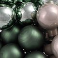 Speilbær Julegrønn Perlegrå Ø20mm 140 stk | Floristik24.no