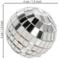 Dekorative speilkuler, festdekorasjonselement, sølv, 2-4 cm, 50 stk. | Floristik24.no